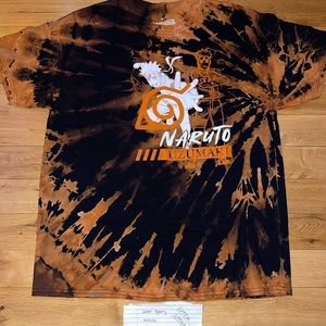 Bleached Tie Dyed Graphic T-Shirt